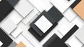 Sleek gray and white geometric pattern creates a modern backdrop, perfect for stylish design and creative projects Royalty Free Stock Photo