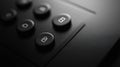 A sleek grayscale user interface design featuring high-contrast buttons for enhanced accessibility. Generative AI Royalty Free Stock Photo