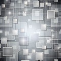 Abstract Grey Squares Tech Pattern Background for Futuristic and Digital Designs Royalty Free Stock Photo
