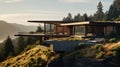 Eerily Realistic Modern House With Framed Views On Cliff