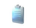 Holographic 3D Clipboard Icon Royalty Free Stock Photo