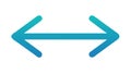 Sleek Horizontal Bi-directional Arrow Icon, vector design Generative AI Royalty Free Stock Photo