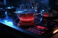 Sleek induction cooktops for precise and fast cook Royalty Free Stock Photo