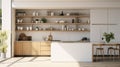 sleek kitchen open