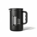 Modern Black Electric Kettle with Water Level Window and Handle on White Background kitchen Royalty Free Stock Photo