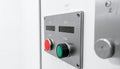 Industrial Machine Control Panel with Buttons Royalty Free Stock Photo