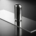 A modern minimalist container or capsule showcasing polished Royalty Free Stock Photo