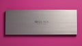 Sleek Metallic Finish Moulick Box On Pink Background