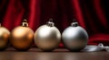 Sleek Metallic Ornaments Texture, christmas
