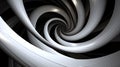 Sleek Metallic Spiral Background: Futuristic Photostock Design