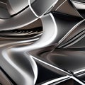 Sleek, metallic surfaces bending and flexing in a choreographed dance of motion and light1