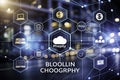 Modern Blockchain Icon Set Minimalist Graphics for Web Tech and Analytics Featuring Cloud Computing Distributed Ledger
