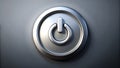 Sleek Minimalist Power Button Icon A Simple OnOff Switch for Modern Digital Interfaces and Electronic Devices