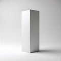 A sleek minimalist rectangular prism with a smooth matte finish under neutral lighting Royalty Free Stock Photo