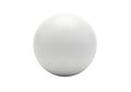 A sleek and minimalist solid white spherical object against a plain background Royalty Free Stock Photo