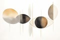 Sleek minimalist watercolor print in a Nordic design. Abstract art. Muted colors. Perfect for modern interiors and