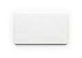A sleek, minimalist white rectangular object against a white background Royalty Free Stock Photo