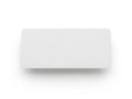 A sleek and minimalist white rectangular object against a white background Royalty Free Stock Photo