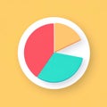 A sleek and minimalistic pie chart favicon with a hacker aesthetic, perfect for techsavvy websites