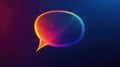 Sleek and Modern Abstract Chat Bubble Logo