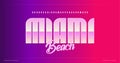Sleek modern alphabet. Miami stunning font, minimalist type for modern futuristic logo, headline poster, creative