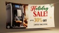 Automatic Coffee Machine Holiday Sale Promotion Royalty Free Stock Photo