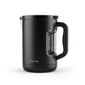 Modern black electric kettle with a clear water level indicator on a white background kitchen Royalty Free Stock Photo