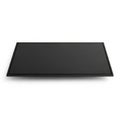 A sleek and modern black rectangular object with a smooth surface and rounded edges Royalty Free Stock Photo