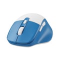 A sleek and modern blue wireless mouse with a unique design and ergonomic features Royalty Free Stock Photo
