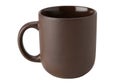 A sleek and modern ceramic mug with a speckled brown finish and a comfortable handle Royalty Free Stock Photo