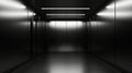 A sleek, modern elevator interior featuring dark walls and minimal lighting Royalty Free Stock Photo