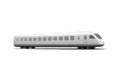 Sleek modern high speed train isolated on transparent background Royalty Free Stock Photo