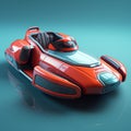 Ultra Realistic 4k Front View Hovercraft With Streamlined Styling