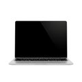 Sleek modern laptop with open screen on transparent background Royalty Free Stock Photo