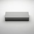 A sleek and modern metallic rectangular object with a smooth, reflective surface Royalty Free Stock Photo