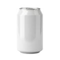 A sleek, modern, and minimalistic design of an empty aluminum can against a white background Royalty Free Stock Photo