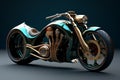 Sleek Modern motorcycle. Generate Ai