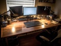 Convertible office desk with standing option