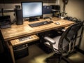 Convertible office desk with standing option