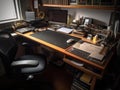 Convertible office desk with standing option