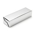 A sleek, modern, rectangular, metallic container with a reflective surface Royalty Free Stock Photo