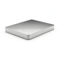 A sleek and modern rectangular metallic object with rounded edges Royalty Free Stock Photo