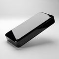 Sleek modern rectangular object with reflective metallic surface and subtle shadow Royalty Free Stock Photo