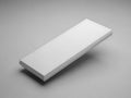 A sleek, modern, rectangular, white object with a smooth, shiny surface Royalty Free Stock Photo