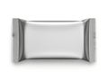 A sleek and modern silver-colored rectangular object with rounded edges Royalty Free Stock Photo