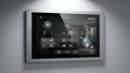 Smart Home Control Panel On Wall, Modern Touchscreen Interface for Automation and Security Royalty Free Stock Photo