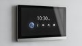 Smart Home Control Panel with Icons and Time Display Royalty Free Stock Photo