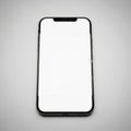 Sleek modern smartphone mockup with blank screen for design presentation white background Royalty Free Stock Photo