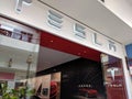 Sleek and Modern: Tesla Store Sign Shines in Ala Moana Shopping Center