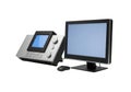 Sleek modern touch screen display with mouse for innovative tech solutions and control Royalty Free Stock Photo